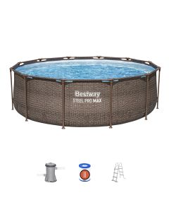 Zestaw basenowy Bestway® Steel Pro MAX™ Okrągły Brązowy- 3,66 m x 1,00 m